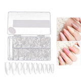 Maxbell Transparent False Nail 500Pcs Extention Nails Natural for Home DIY Weddings M