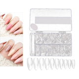 Maxbell Transparent False Nail 500Pcs Extention Nails Natural for Home DIY Weddings M