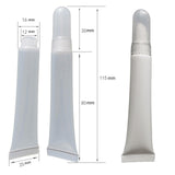 Maxbell 5x 10ml Plastic Empty Tubes Refillable Toiletry Lotion Containers White Tube