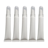 Maxbell 5x 10ml Plastic Empty Tubes Refillable Toiletry Lotion Containers White Tube