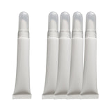 Maxbell 5x 10ml Plastic Empty Tubes Refillable Toiletry Lotion Containers White Tube