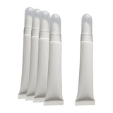 Maxbell 5x 10ml Plastic Empty Tubes Refillable Toiletry Lotion Containers White Tube