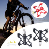 Maxbell Bike Flat Platform Pedals Mountain Bicycle Cycle 9/16'' Parts Black