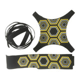 Maxbell Football Kick Trainer Soccer Child Training Practice Adjustable Waist Belt Collar Hexagon Print