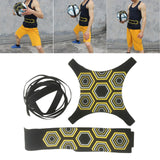 Maxbell Football Kick Trainer Soccer Child Training Practice Adjustable Waist Belt Collar Hexagon Print