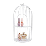 Maxbell Bird Cage Organizer Storage Rack Stand  Desk Bathroom White Two Layers