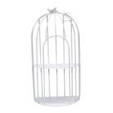 Maxbell Bird Cage Organizer Storage Rack Stand  Desk Bathroom White Two Layers