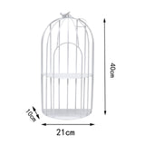 Maxbell Bird Cage Organizer Storage Rack Stand  Desk Bathroom White Two Layers