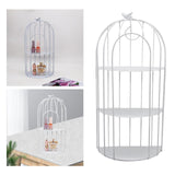 Maxbell Bird Cage Organizer Storage Rack Stand  Desk Bathroom White Three Layers