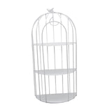 Maxbell Bird Cage Organizer Storage Rack Stand  Desk Bathroom White Three Layers