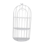 Maxbell Bird Cage Organizer Storage Rack Stand  Desk Bathroom White Three Layers