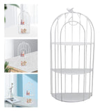 Maxbell Bird Cage Organizer Storage Rack Stand  Desk Bathroom White Three Layers