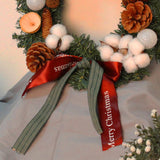 Maxbell Christmas Wreath for Front DoorIndoor Outdoor Mantel Wall Hanging Ornament