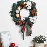 Maxbell Christmas Wreath for Front DoorIndoor Outdoor Mantel Wall Hanging Ornament