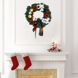 Maxbell Christmas Wreath for Front DoorIndoor Outdoor Mantel Wall Hanging Ornament