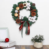 Maxbell Christmas Wreath for Front DoorIndoor Outdoor Mantel Wall Hanging Ornament