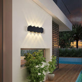 Maxbell Contemporary Wall Light Outdoor up/Down Lamp Yard IP65  8W Rhombus 8 heads