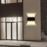 Maxbell Contemporary Wall Light Outdoor up/Down Lamp Yard IP65  6W Rhombus 6 heads