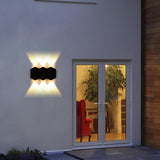 Maxbell Contemporary Wall Light Outdoor up/Down Lamp Yard IP65  6W Rhombus 6 heads