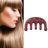 Maxbell Wood Facial Massage Comb Massager Handmade Head Scalp Massage for Women Men Red