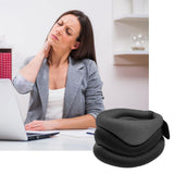 Maxbell Neck Traction Posture Correction Breathable Pillow Head Cervical  gray
