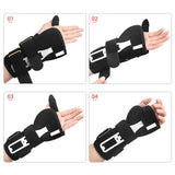 Maxbell Carpal Tunnel Wrist Brace Support Adjustable for Forearm Sprain Men L Left