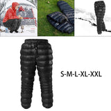 Maxbell Unisex Trousers Winter Outdoor Snow Breathable Hiking Womens Down Pants S