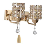 Maxbell Modern Crystal Wall Lamp Sconce Light Bedroom Decor Double end cable E27