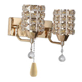 Maxbell Modern Crystal Wall Lamp Sconce Light Bedroom Decor Double end cable E27