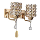 Maxbell Modern Crystal Wall Lamp Sconce Light Bedroom Decor Double end cable E27