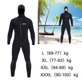 Maxbell Mens Wetsuits Jumpsuit Full Body Neoprene 5mm Keep Warm for Snorkeling L