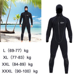 Maxbell Mens Wetsuits Jumpsuit Full Body Neoprene 5mm Keep Warm for Snorkeling L