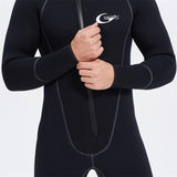 Maxbell Mens Wetsuits Jumpsuit Full Body Neoprene 5mm Keep Warm for Snorkeling L