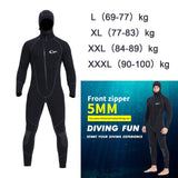 Maxbell Mens Wetsuits Jumpsuit Full Body Neoprene 5mm Keep Warm for Snorkeling L
