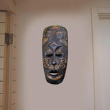 Maxbell Antique Old Collectible Decorative Hand Carved Wood African Masks  K-50CM