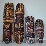 Maxbell Antique Old Collectible Decorative Hand Carved Wood African Masks  J-50CM