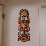 Maxbell Antique Old Collectible Decorative Hand Carved Wood African Masks  F-30CM