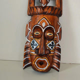 Maxbell Antique Old Collectible Decorative Hand Carved Wood African Masks  F-30CM