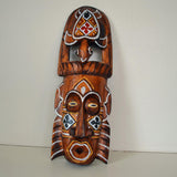 Maxbell Antique Old Collectible Decorative Hand Carved Wood African Masks  F-30CM