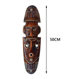 Maxbell Antique Old Collectible Decorative Hand Carved Wood African Masks  E-50CM