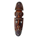 Maxbell Antique Old Collectible Decorative Hand Carved Wood African Masks  E-50CM