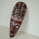 Maxbell Antique Old Collectible Decorative Hand Carved Wood African Masks  D-30CM