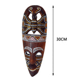 Maxbell Antique Old Collectible Decorative Hand Carved Wood African Masks  D-30CM