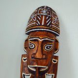 Maxbell Antique Old Collectible Decorative Hand Carved Wood African Masks  E-30CM