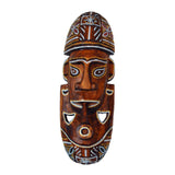 Maxbell Antique Old Collectible Decorative Hand Carved Wood African Masks  E-30CM