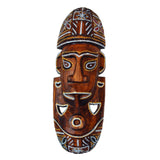 Maxbell Antique Old Collectible Decorative Hand Carved Wood African Masks  E-30CM