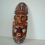 Maxbell Antique Old Collectible Decorative Hand Carved Wood African Masks  E-30CM