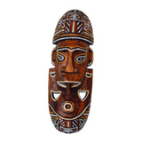 Maxbell Antique Old Collectible Decorative Hand Carved Wood African Masks  E-30CM