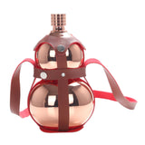 Maxbell Hip Flask Wine Pot Gourd Bottle Large Capacity for Outdoor Gift 500ML Golden