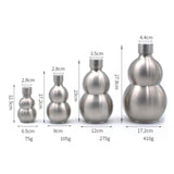 Maxbell Stainless Steel Hip Flask Gourd Bottle Wine Pot Liquor Outdoor Gift 250ml